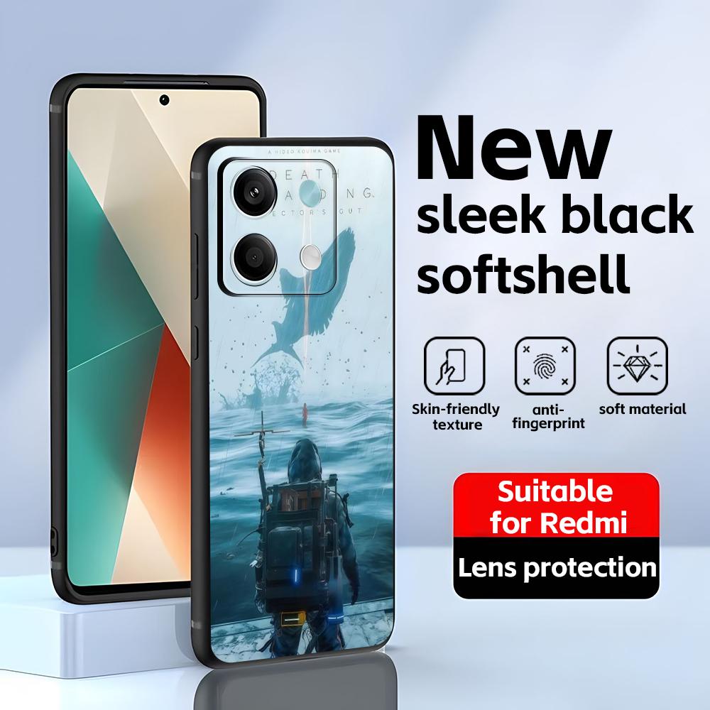 Горячая игра D-Death S-Stranding Чехол для телефона Для Redmi Note 14 13 12 11 Pro Plus S 5G 14C A3 Мягкий черный чехол для телефона