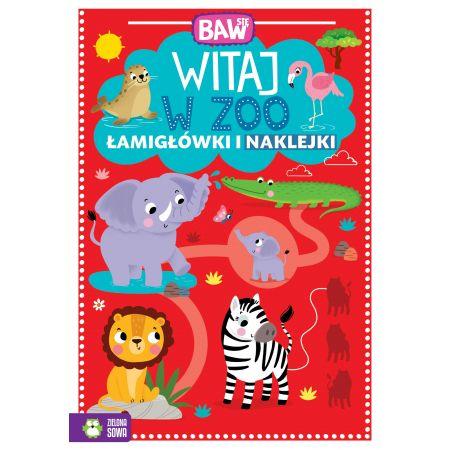 Have fun. Welcome to the Zoo book. Puzzles and stickers