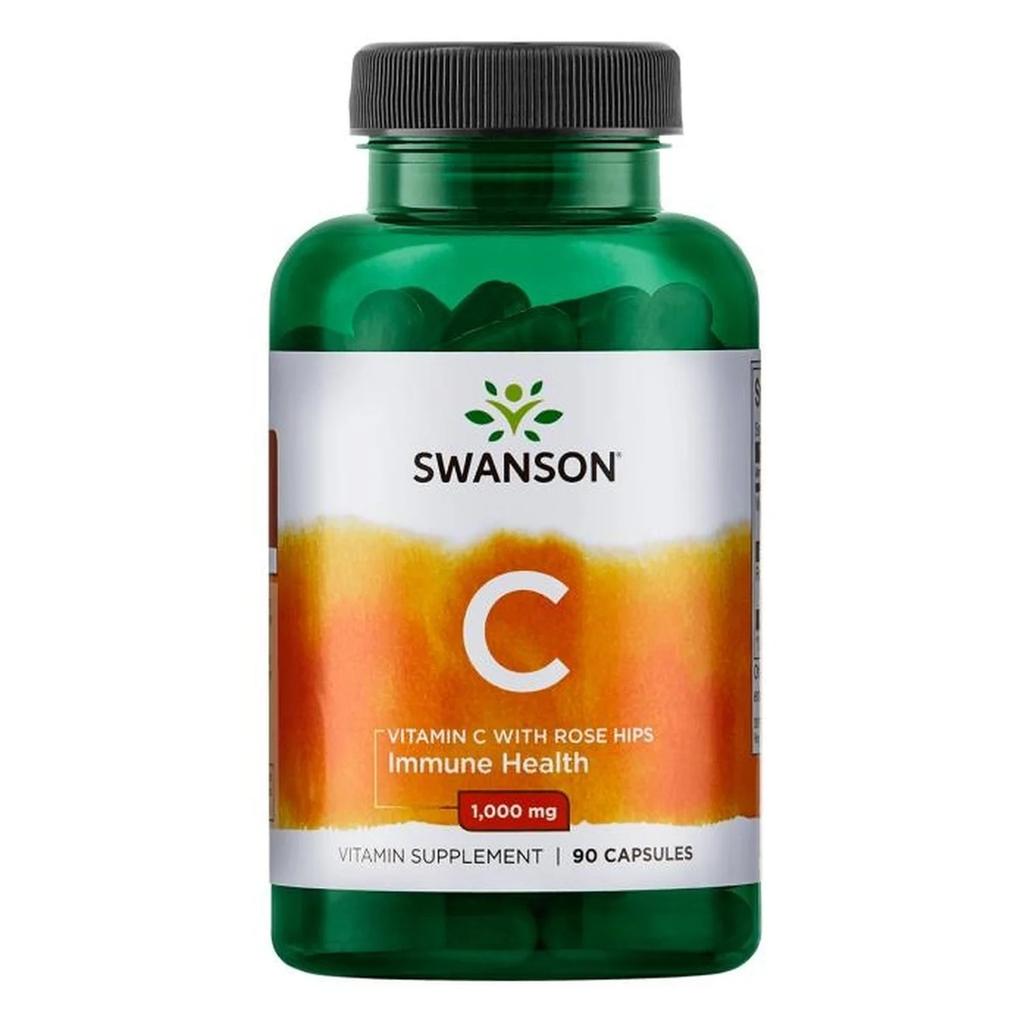 Vitamin C with Rose Hips Extract, 1000mg - 90 caps