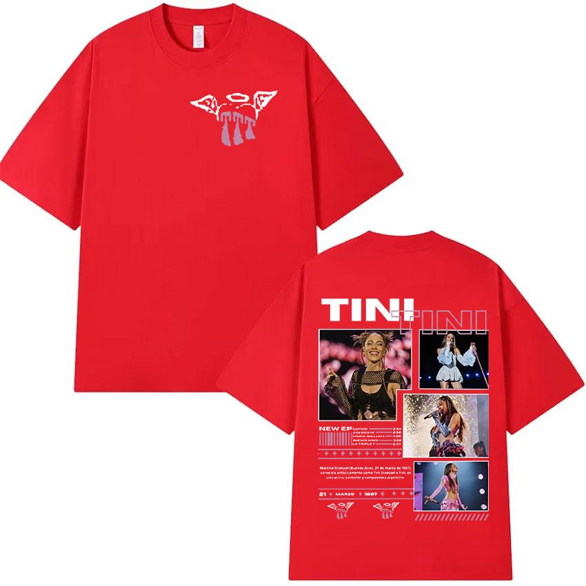 Rapper TINI TINI 2025 Graphic T Shirt Unisex Women Retro High Quality Fashion Tshirt Aesthetic Oversized Cotton Tshirts Streetwear