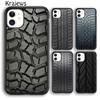 Мягкий чехол для телефона Krajews Car Tire Tread Art Print для iPhone 14 5 6s 7 8 plus X XR XS 11 12 13 pro max Samsung S21 S22 ultra