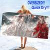 Xie Lian and Hua Cheng Print Beach Towel, Large Soft Quick Dry Towel for Beach Camping Swimming