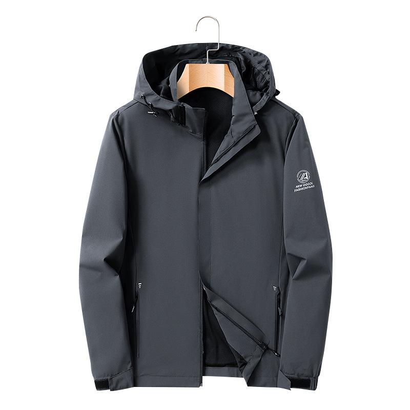 Осень Новая Повседневная Ветрозащитная Куртка с Капюшоном Мужская Уличная Куртка Куртка Мужская Одежда