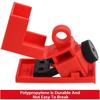 ABBP-Clamp-On Circuit Breaker Lockout Device(12 Pack) 120-277V For Up To 16 Mm Handles