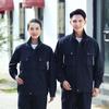 Spring Autumn Men's Workwear Suit Customized Electric Welding Stand Collar Denim Anti-Scald Wear-Resistant Labor Protection