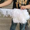 Feather White Turkey Feathers Trim 10-15cm/4-6inch Natural Feather Ribbon for Sewing Clothing Fringe Plumes Wedding Decoration