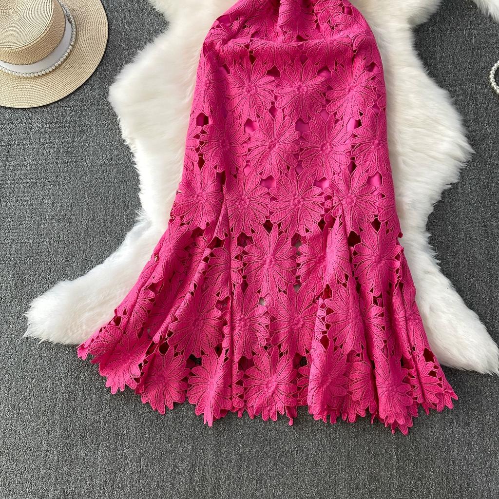 Летние Женские Элегантные Роскошные Платья Макси с Вышивкой Цветами и Кружевом, Облегающие Фигуру, для Вечеринки, с Юбкой Годе, для Выпускного