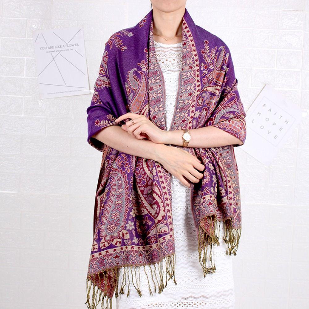 Winter Women Scarf Bohemian Travel Scarves Ladies Long Soft Shawls