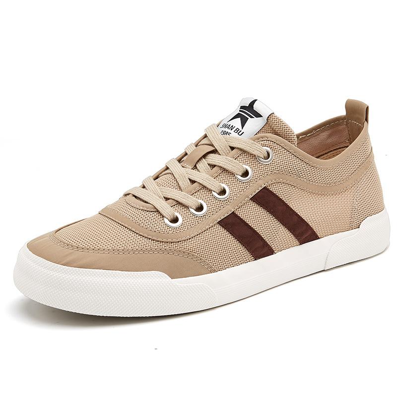 Новые летние мужские туфли Niche Design Trendy Casual Men's Cloth Shoes Lowtop Lace Up Shoes