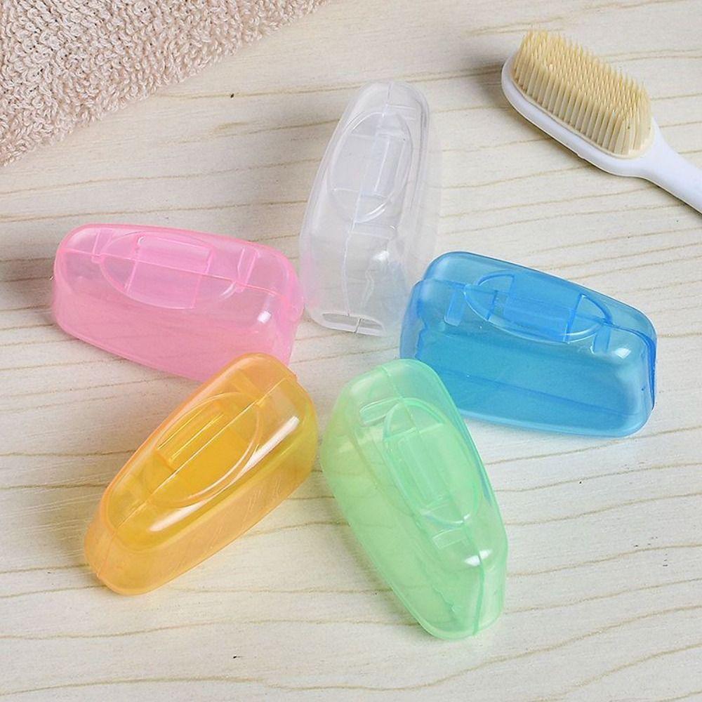 5/10pcs Plastic Toothbrush Head Cover Portable Brush Protect Toothbrush Case Cap Bathroom Supply Travel Hike Camping
