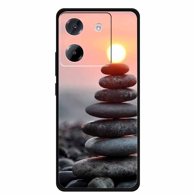 Чехол для Xiaomi Poco M7 Pro 5G, стиль мультяшной живописи, мягкий силикон + ТПУ, задняя крышка, чехлы для Poco M7 Pro 5G, противоударный чехол, новый