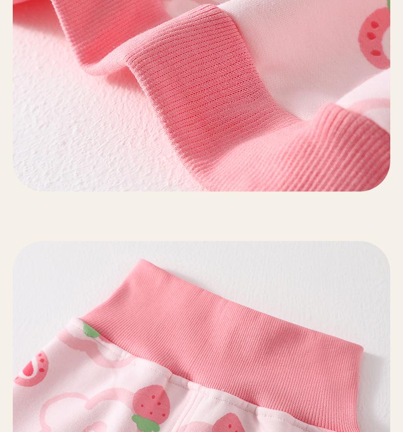 Baby Fleece Set: Warm Autumn & Winter Outing Clothes with High Waist Belly Protection