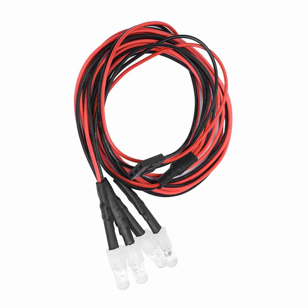 4 шт 5 мм фары RC аксессуар светодиодные фонари для модели Drift Car транспортного средства (2# Белый свет)