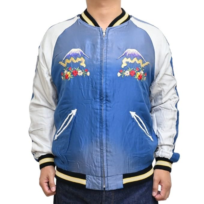 Tailor Toyo Aging Souvenir Jacket Sukajan ОРЕЛ ДРАКОН ЗЕЛЕНЫЙ ДРАКОН Tailor Toyo TT15545-119 & × (JP, Алфавит, XL, Черный)