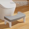 Табурет для унитаза для дома с противоскользящей поверхностью, твердые ножки, утолщенные, табурет для приседаний, аксессуар для туалета для взрослых