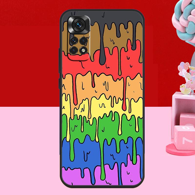 Pastel Kawaii Melting LGBTQ Design Case For Xiaomi Redmi Note 13 12 11 10 14 15 Pro Plus Redmi 15 C 14C 10C 12C 13C Soft Cover