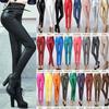 Summer Y2K Elastic Stretch Faux Leather Pencil Pants Women Fashion Velvet PU Leather Pants Female Sexy Skinny Tight Trouser 7172