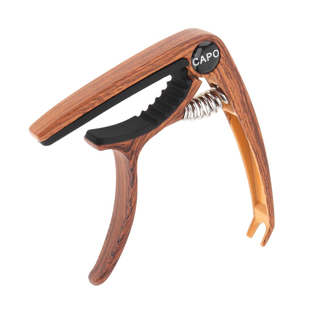 Алюминиевый сплав, металл, дерево, гитарный каподастр со съемником штифтов для настройки акустической гитары, гавайской гитары