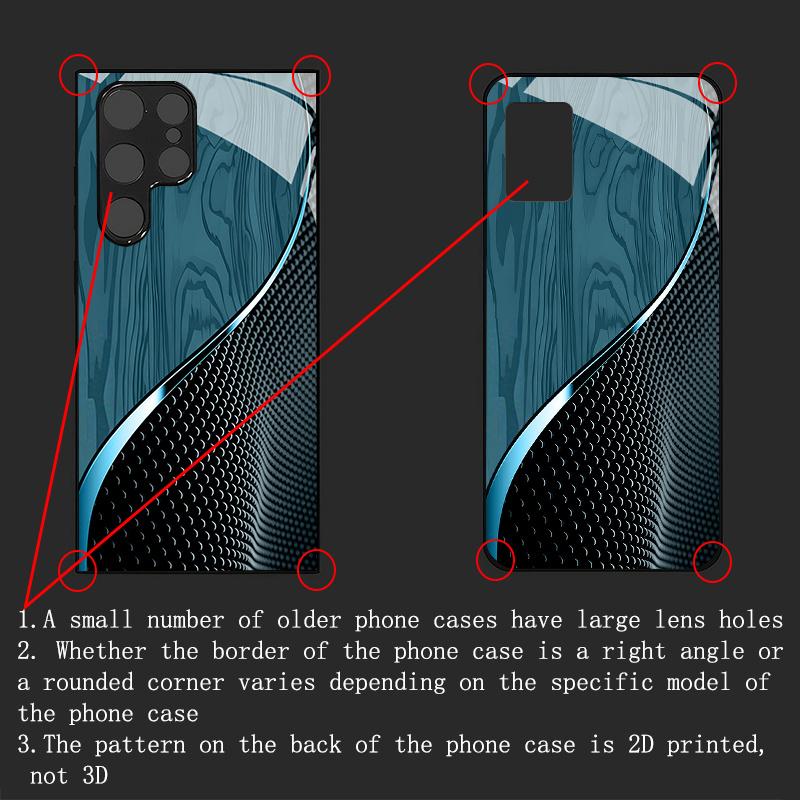 Креативные текстурные волны Изысканный чехол для телефона для Samsung Galaxy S26 S25 S24 S23 S22 S21 FE Ultra Plus Мужчины женщины Встроенное стекло