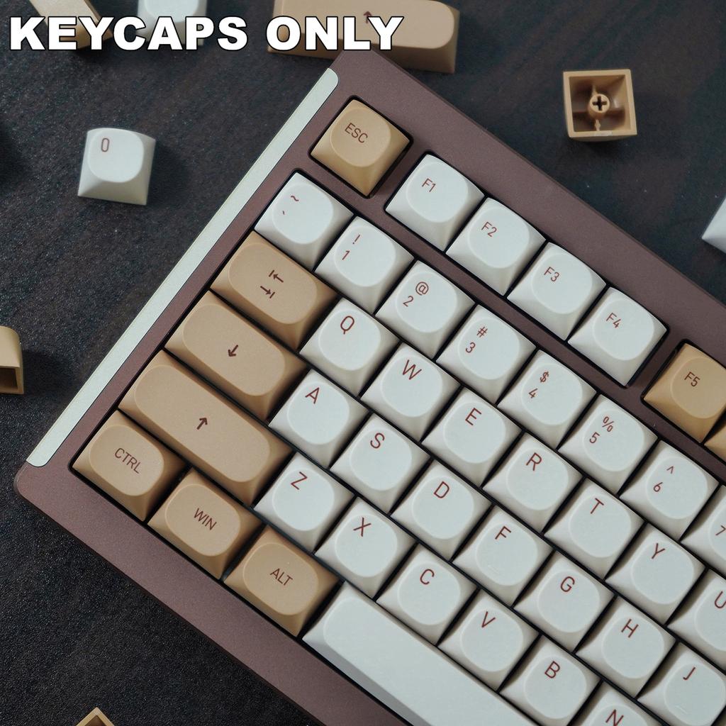 119Key Tiramisu Keycaps MA Profile PBT Dye Sublimation Process Keycap for Mechanical Keyboards Switches