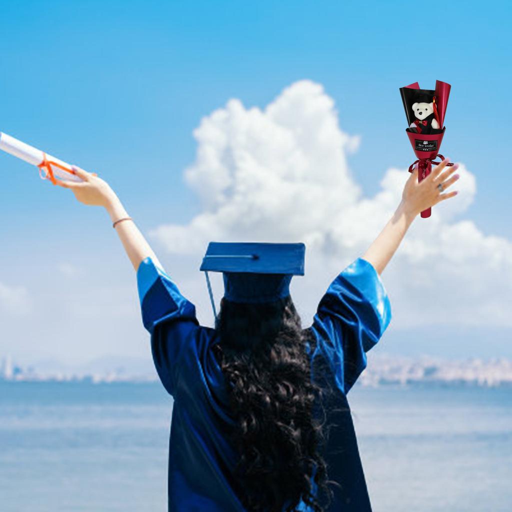 Graduation Bear Bouquets for Graduates Student Teacher Cartoon Doctor Bear Bouquets for Graduation Back to School Day