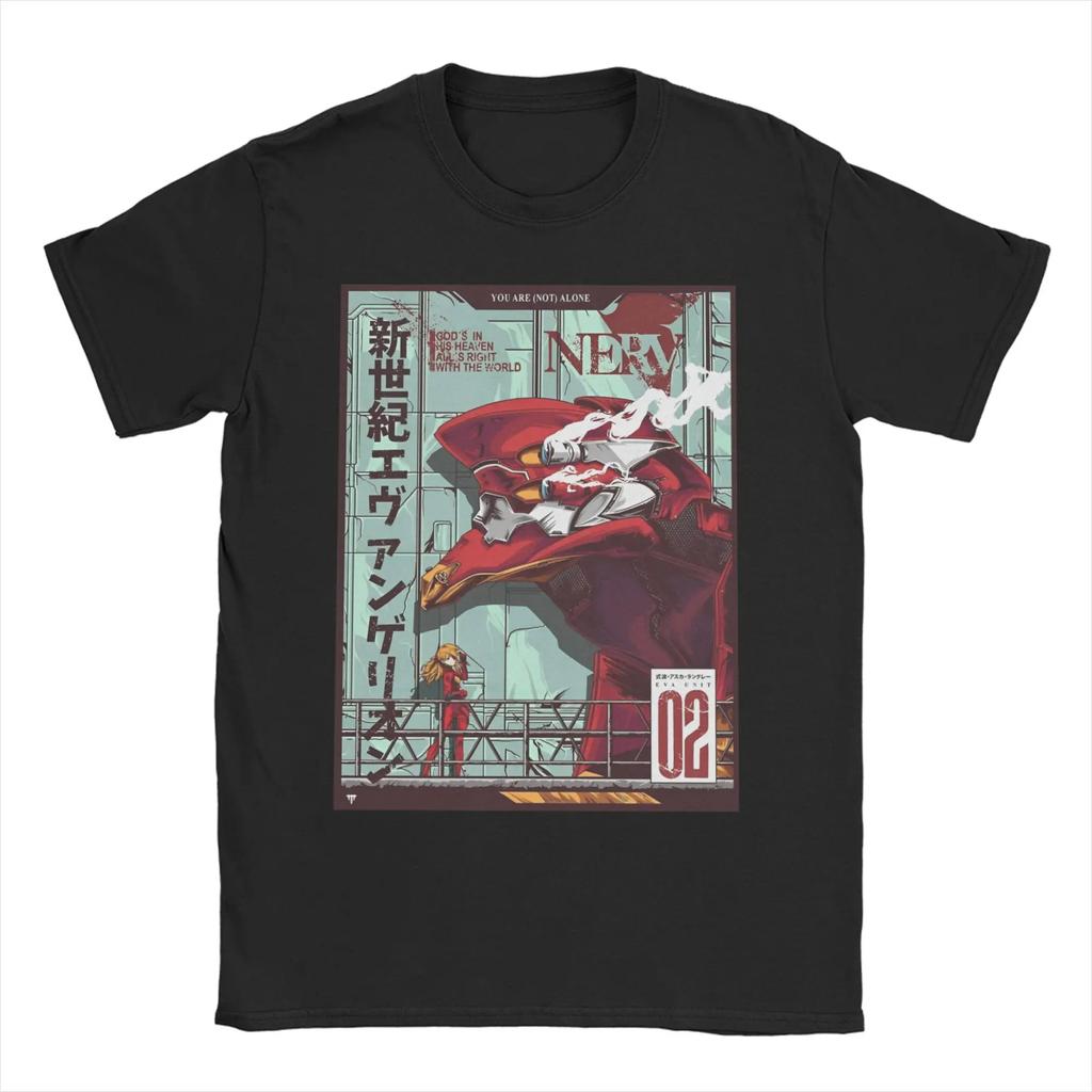 Unisex Unisexs Tshirts Seele Symbol Nge Neon Genesis Eva Pure Cotton Tees Short Sleeve T Shirt Crewneck Clothes 4xl 5xl 6xl