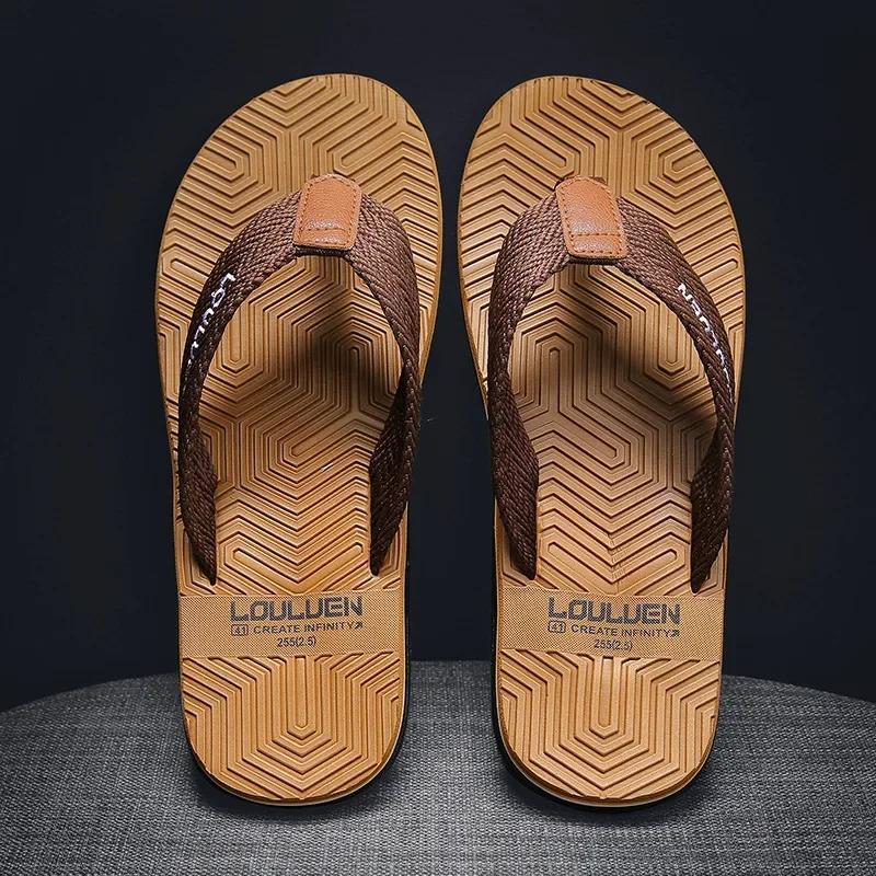 Men High Quality Flip Flops Men Beach Slippers Fashion Outdoor Flip Flops Casual Breathable Slippers for Men New Sandals 2024