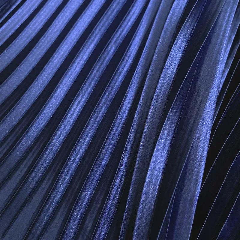100x150 см плиссированная атласная ткань для рукоделия платье юбка костюм одежда ткань для шитья своими руками мягкая глянцевая гладкая однотонная