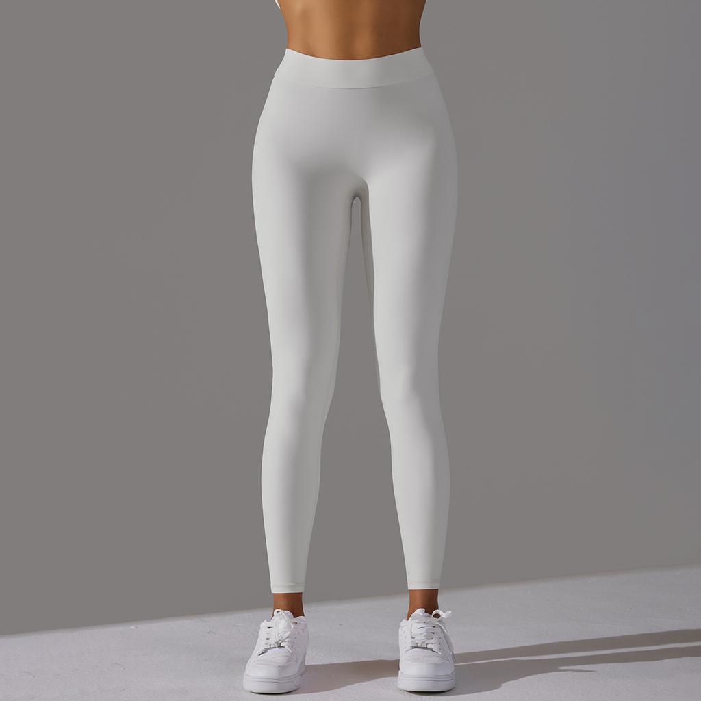New Style Of Tight Yoga Pants With No Awkward Lines, Featuring A Curvy Buttocks And A Cinched Abdomen, And A V-Waist Brushed Workout Pants For Women
