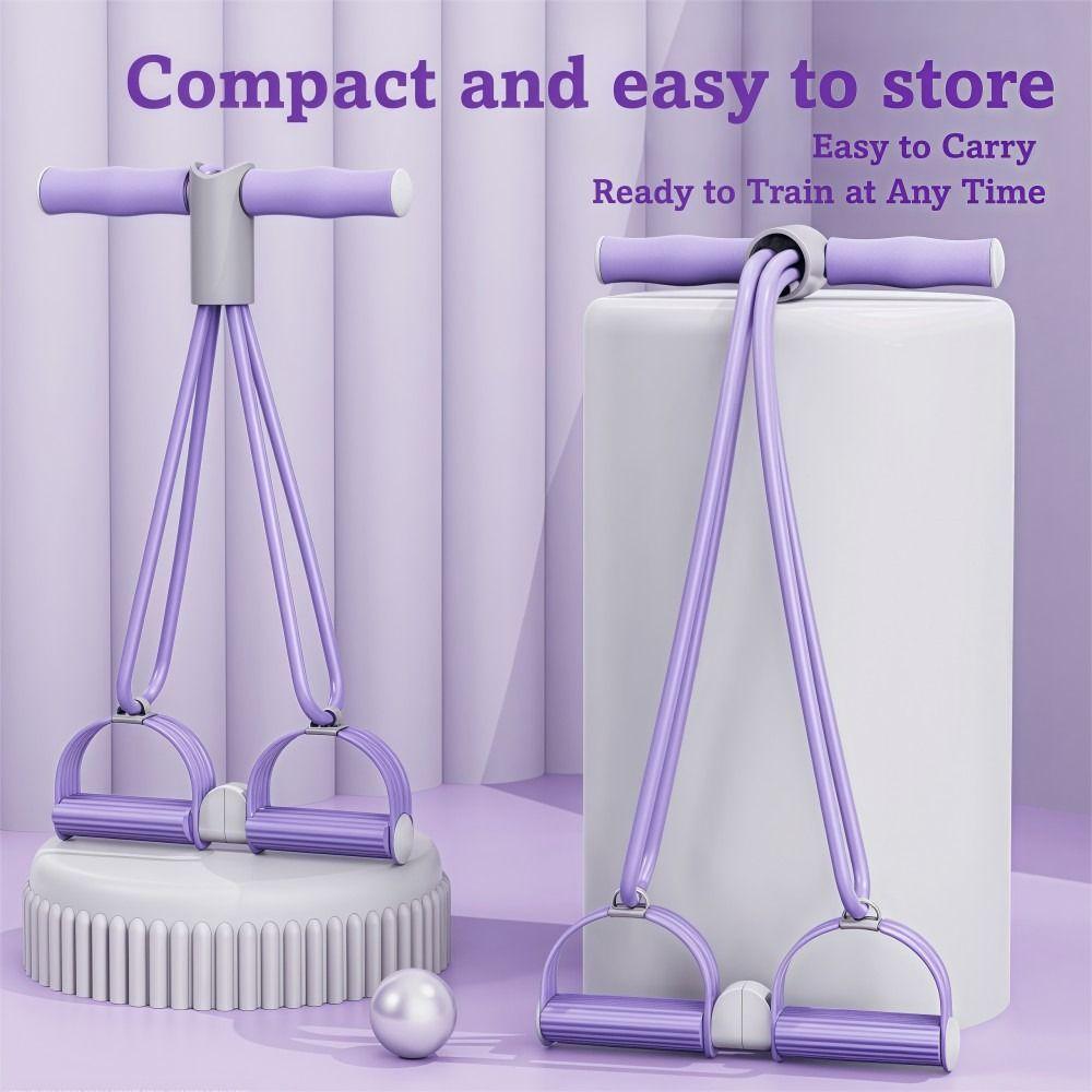 Многофункциональные эластичные ленты с ручками Тренажер для живота Новая эластичная веревка Домашний спортзал