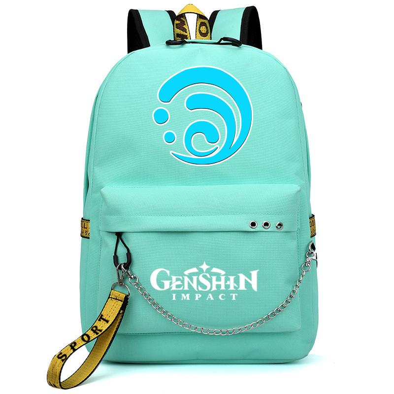 Аниме Genshin Impact рюкзак Usb порт школьная сумка 3D узор рюкзак студент-подросток школьная книга путешествия ноутбук Mochilas
