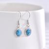 New 925 Sterling Silver Earrings Bohemian Vintage Turquoise Earrings