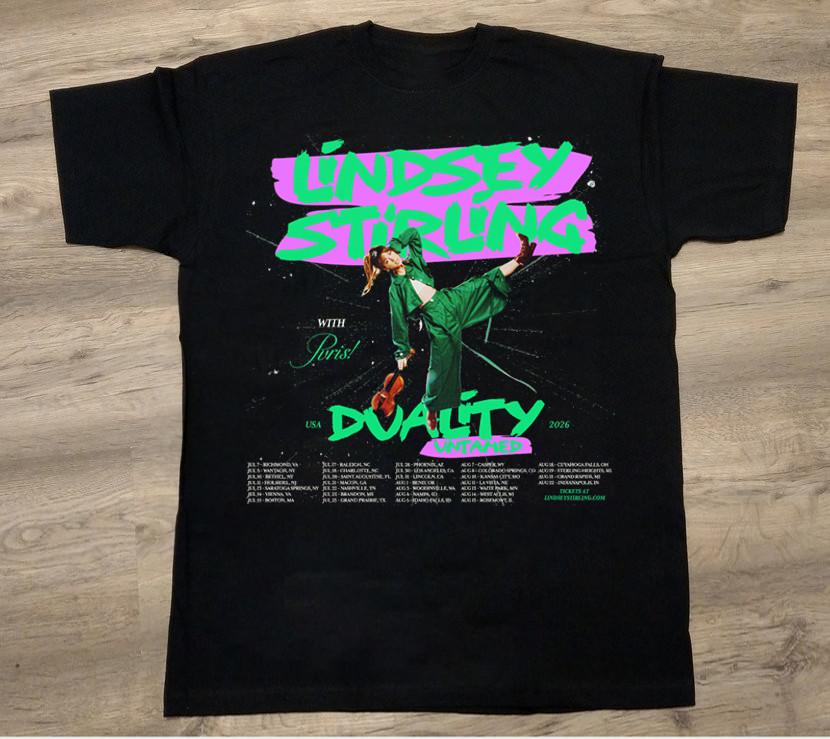 Hot Lindsey Stirling Tour 2026 T-Shirt Cotton Full Size S-5XL GE605