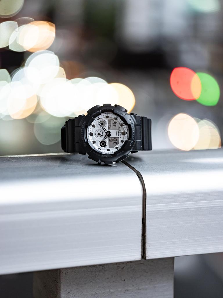 Watch and Brilliant White Series Black [Casio] G-Shock []Black GA-100WD-1AJF Men's