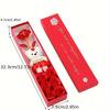 Creative Gift Box with Plush Bear And Artificial Roses - Ideal for Weddings, Birthdays, And Special Occasions, Romantic Gift Box|Playful Design