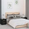 VidaXL Bedside Tables 2 Pcs Black 40x34x45 Cm Solid Pine Wood818334