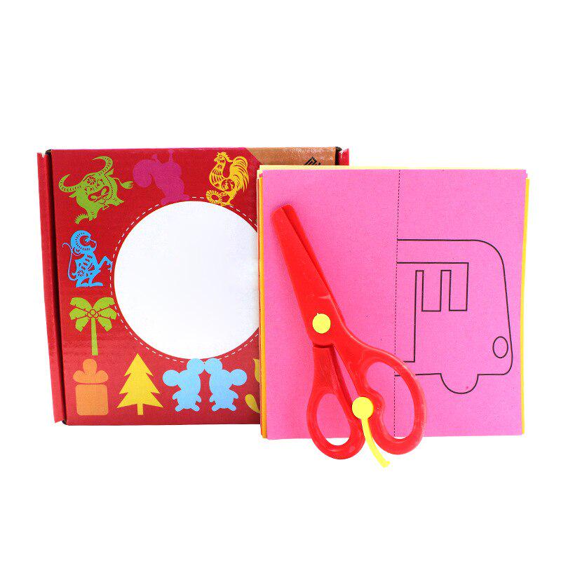 Cartoon Paper Folding Cutting Toys Scissor Skills DIY Art Craft Educational Toy Color Kindergarten