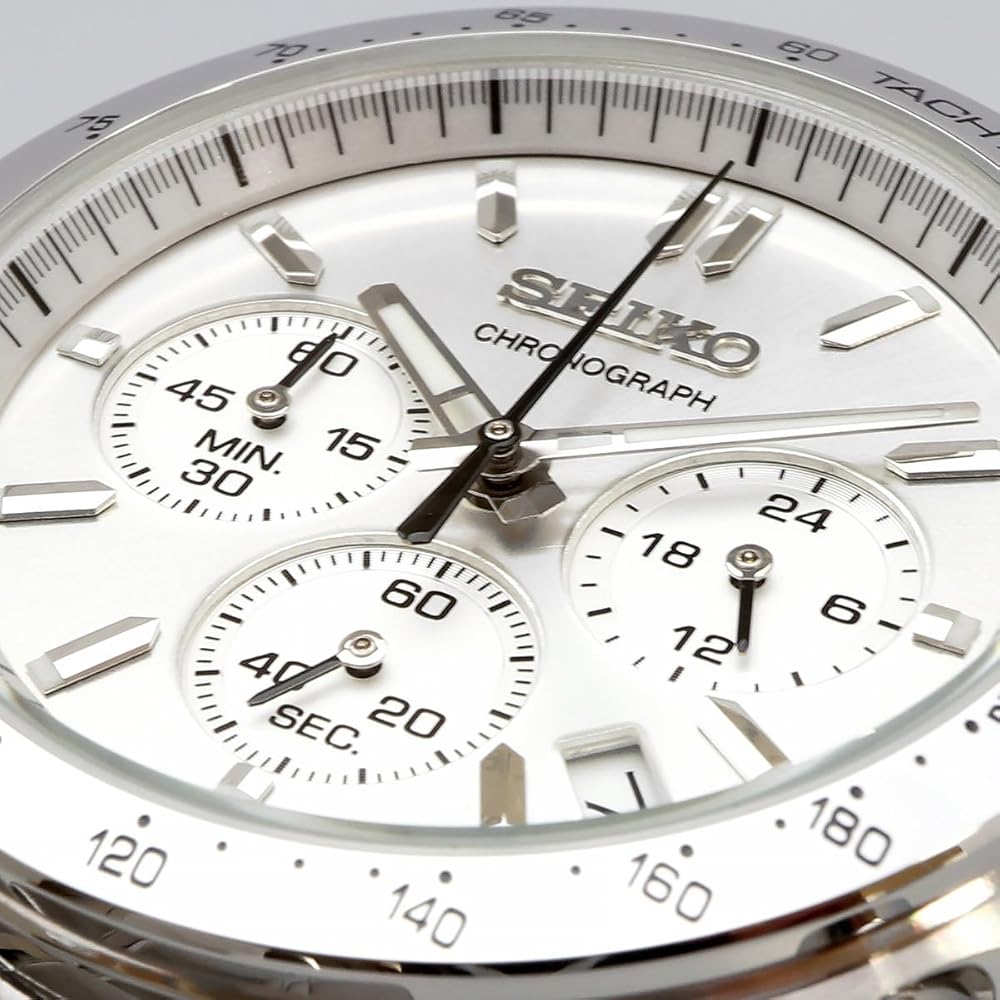 Seiko Chronograph Quartz Men's Watch SBTR009 Silver 1/5 Second Precision