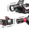 2025 New Super High Power LED Rechargeable Headlamp Big Battery Outdoor Head Flashlight Zoomable 18650 Battery 4 Modes Powerful