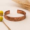 Copper Bracelet, Handcrafted Tibetan Tribal Swirl Design