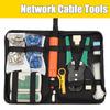 3 In 1 Network Ethernet LAN Kit Cat5e Cat6 RJ45 Cable Tester Crimping Tool Set