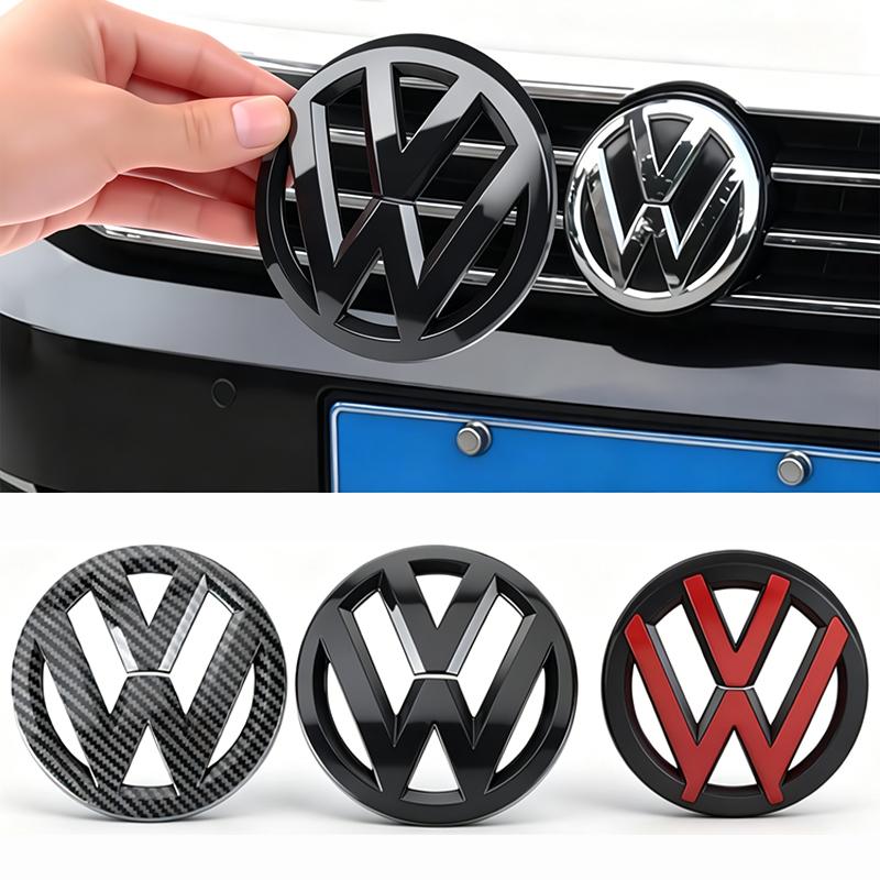 For VW Volkswagen Car Logo Front Grille Rear Trunk Decoration Sticker For VW GTI Golf MK6 Polo Passat B6 CC Tiguan T-ROC Jetta Arteon zs3