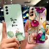 Чехол для Samsung Galaxy S21 FE S21 Plus, чехол с рисунком «Цветы», мягкий тонкий чехол для телефона, для Samsung S21 Ultra S 21 S21+