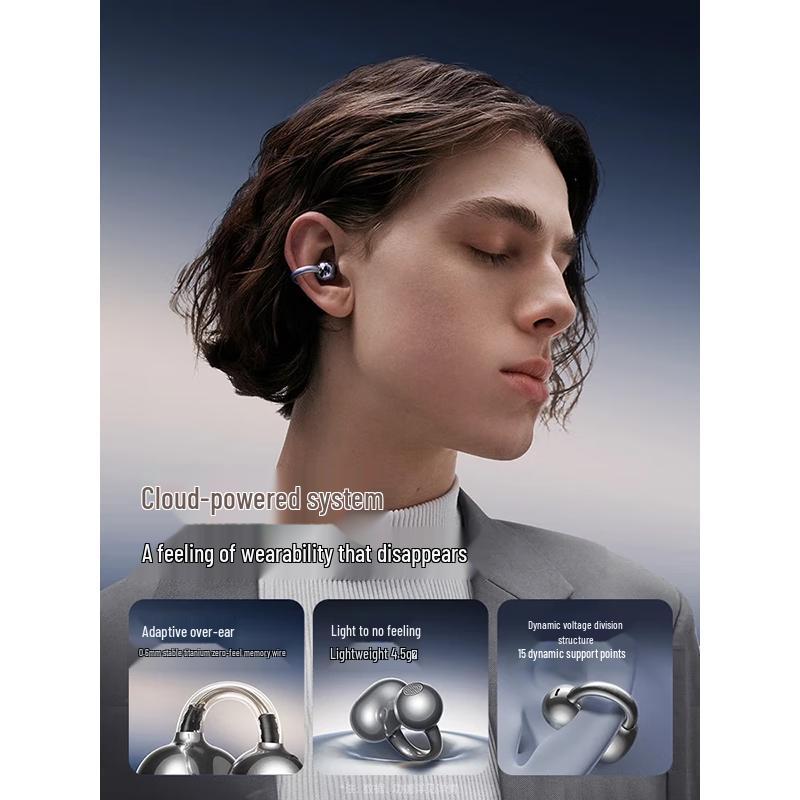 SANAG S6S Ultra Open-Ear Clip-on Sport AI Bluetooth Headphones