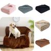 Durable Waterproof Pet Blanket Thick Flannel Plush Sherpa Design Perfect For Dog Beds And Lounging