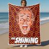 1pc The ShiningOutdoor Flannel Blanket Soft Plush Decor for Picnics, camping,Bedroom, Playroom, or Lunch Break, Perfect Gift