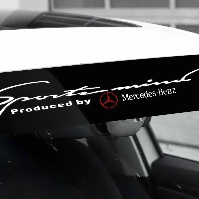 BLZ3 Car front windshield sunshade decorative stickers For Mercedes Benz Amg W204 W213 W205 W211 W212 W176 W205 W203 Accessories
