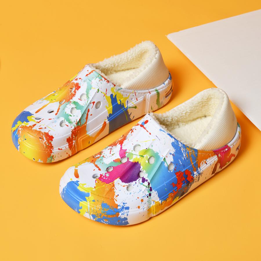 Fashion Men Winter Slippers Soft Warm House Indoor Fashion Couples Boys Girl Shoes Comfortable Eva Soft Sole Light Weight