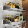 Wall Mounted Seasoning Rack Drill-Free Hang Seasoning Rack Shelf for Wall Wall-Mounted Seasoning Organizer Kitchen Rack for Over