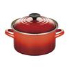 Le Creuset EOS Вишня Чугунная Кастрюля, Совместимая с Японской Плитой, 20 см, Красная, Чугун, Эмаль, Газ/Индукция [Официальный Продукт]